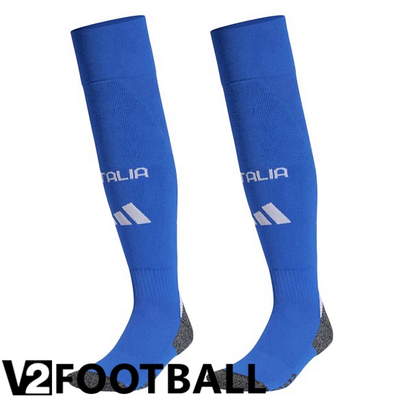 Italy Home Soccer Socks Blue 2024/2025