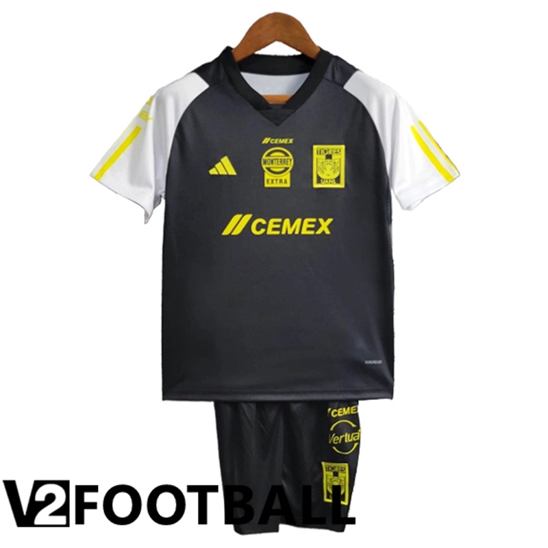 Tigres UANL Kids Soccer Shirt Black 2023/2024