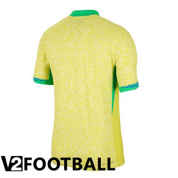 Brazil Home Soccer Shirt Yellow 2024/2025