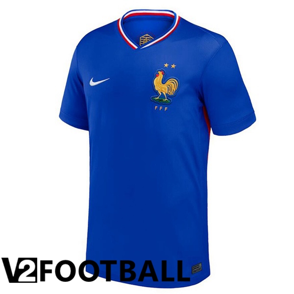 France Home Soccer Shirt Blue 2024/2025