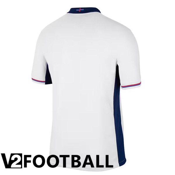 England Home Soccer Shirt White UEFA Euro 2024