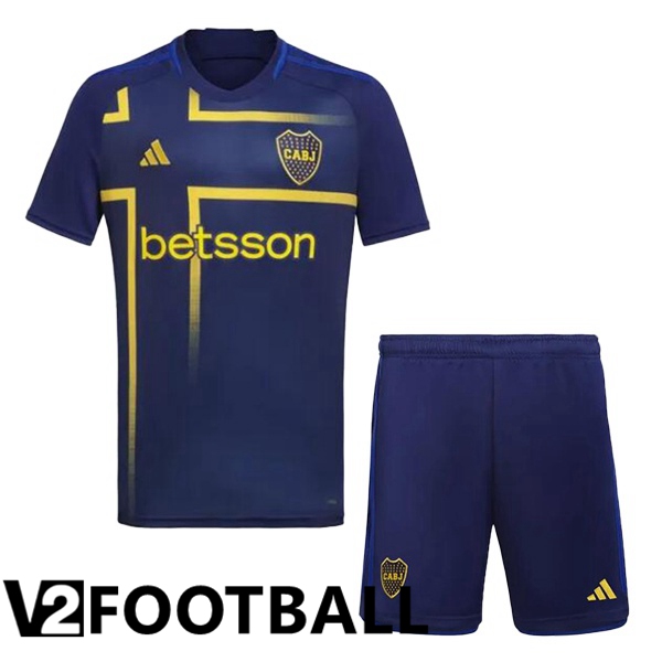 Boca Juniors Kids Third Soccer Shirt Blue 2024/2025
