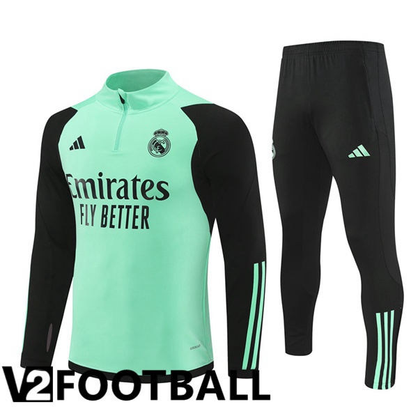 Real Madrid kit Training Tracksuit Green 2024/2025