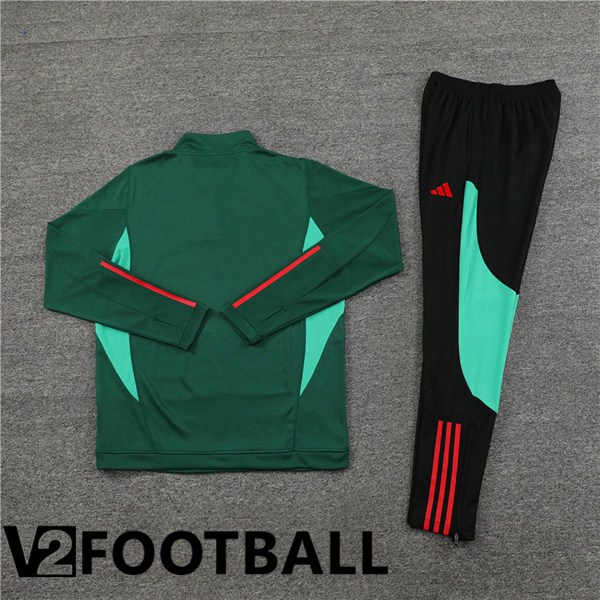 Manchester United kit Training Tracksuit Green 2024/2025