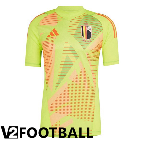 Belgium Goalkeeper Soccer Shirt Yellow UEFA Euro 2024