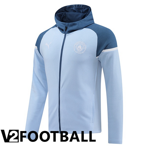 Manchester City Training Sweatshirt Hoodie Blue 2024/2025