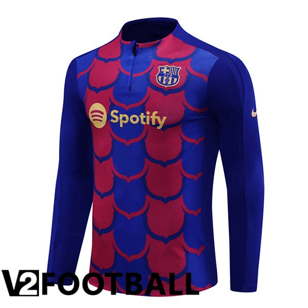 FC Barcelona Training Sweatshirt Blue Red 2024/2025