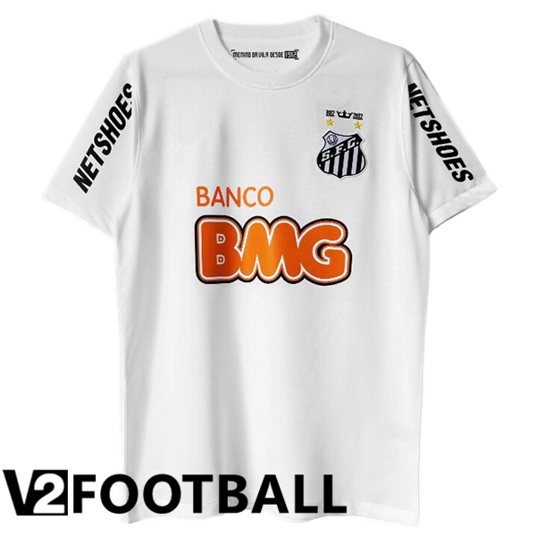 Santos FC Retro Home Soccer Shirt White 2012-2013