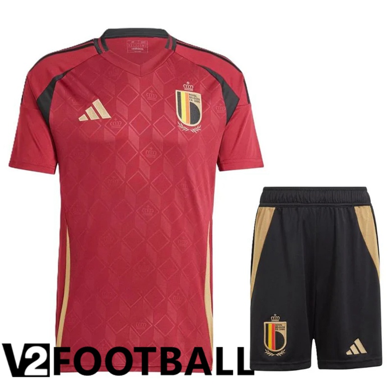 Belgium Home Soccer Shirt + Shorts Kit 2024/2025