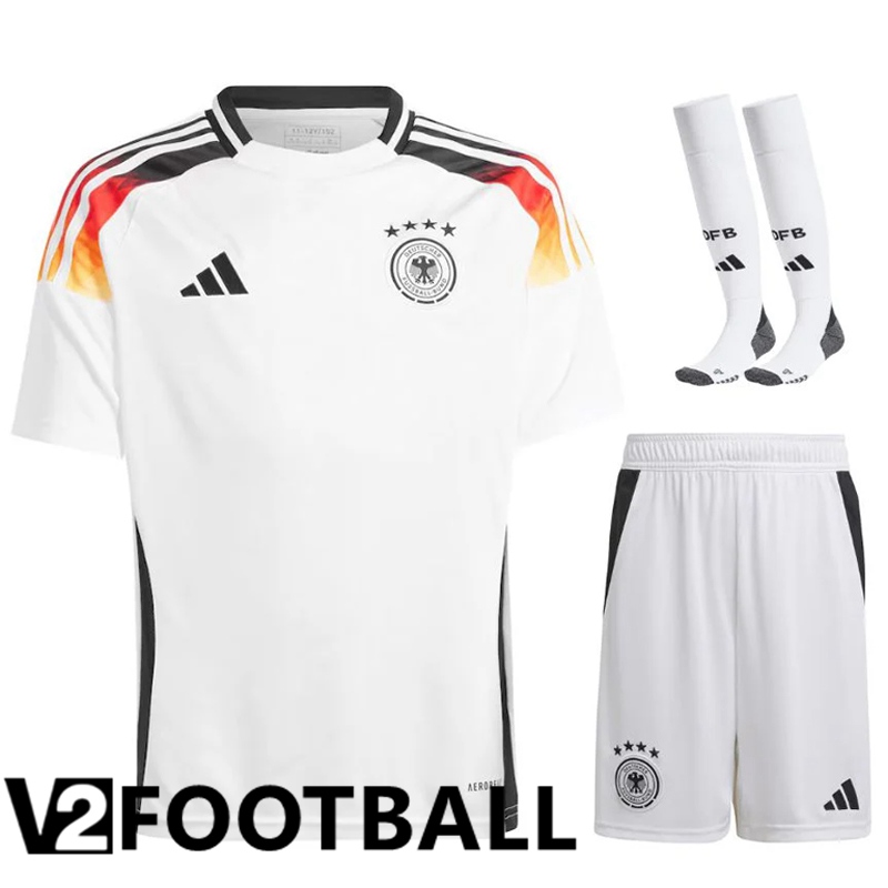 Germany Home Soccer Shirt (Shorts + Socks) Kit UEFA Euro 2024