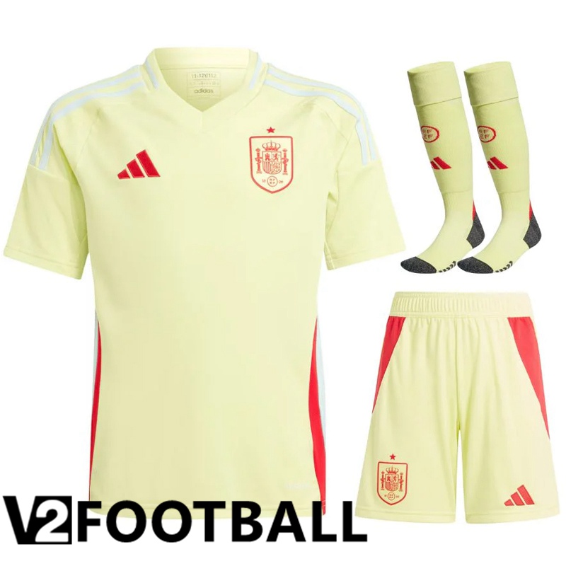 Spain Away Soccer Shirt (Shorts + Socks) Kit 2024/2025