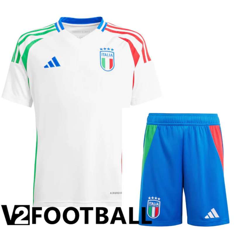 Italy Away Soccer Shirt + Shorts Kit 2024/2025