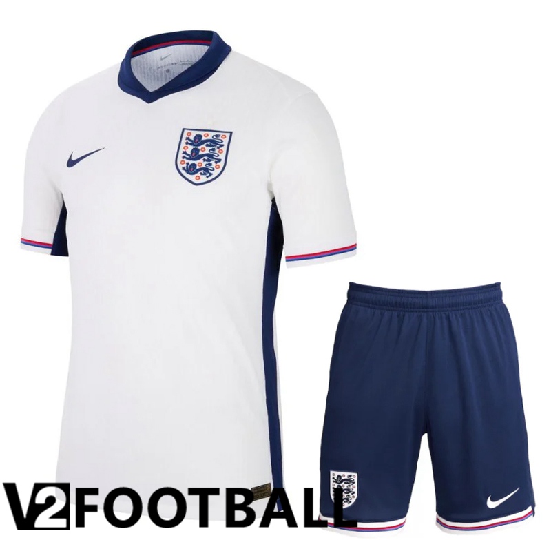England Home Soccer Shirt + Shorts Kit 2024/2025
