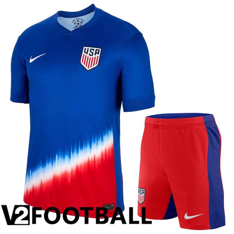 USA Away Soccer Shirt + Shorts Kit 2024/2025