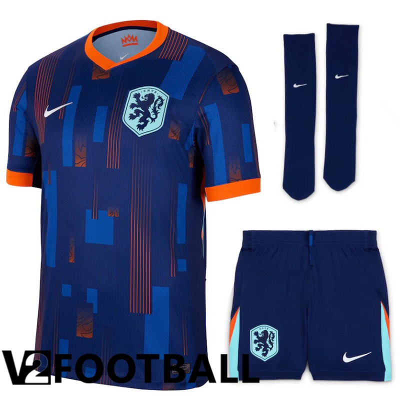 Netherlands Home Soccer Shirt (Shorts + Socks) Kit UEFA Euro 2024