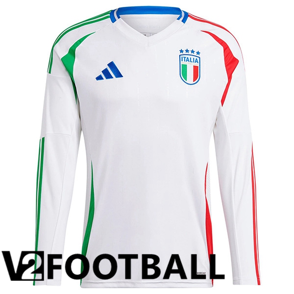 Italy Away Soccer Shirt Long Sleeve 2024/2025