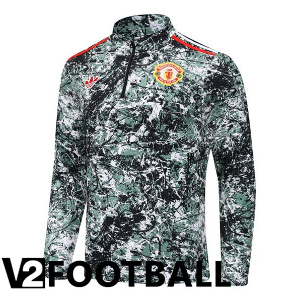 Manchester United Training Sweatshirt Green 2024/2025