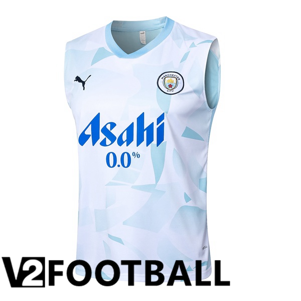 Manchester City Soccer Vest Blue White 2024/2025