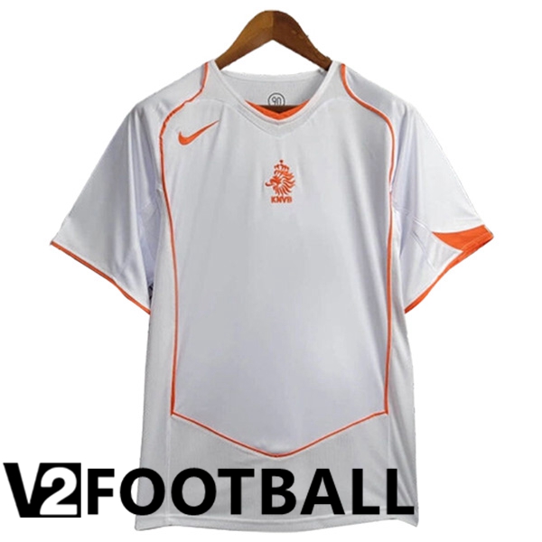 Netherlands Retro Away Soccer Shirt 2004