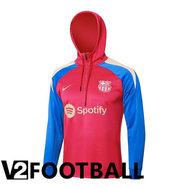 FC Barcelona Training Sweatshirt Hoodie Red 2024/2025