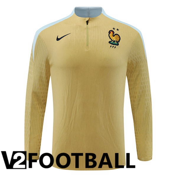 France Training Sweatshirt Yellow 2024/2025