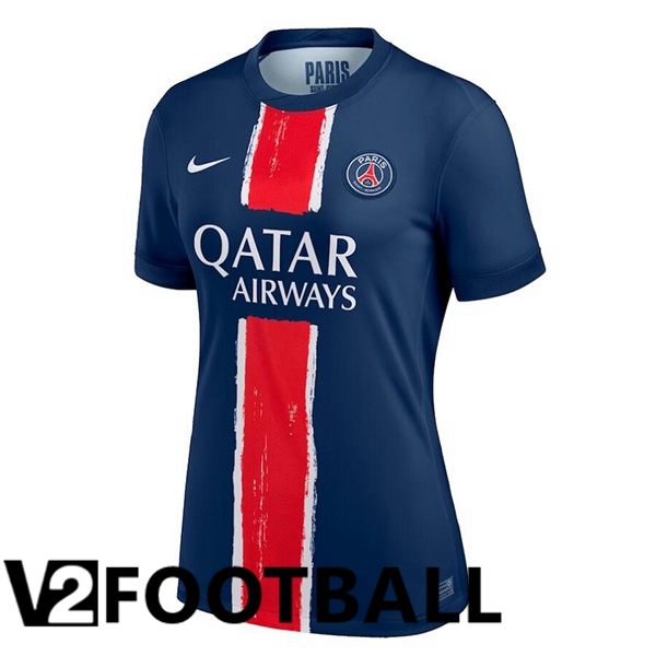 Paris PSG Women Home Soccer Shirt Blue Royal 2024/2025