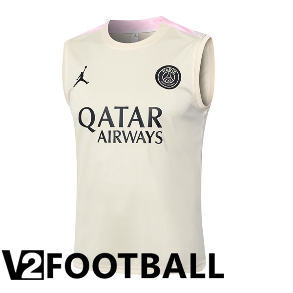 Paris PSG Soccer Vest Yellow 2024/2025