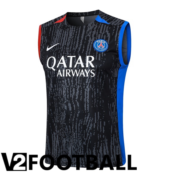Paris PSG Soccer Vest Black 2024/2025