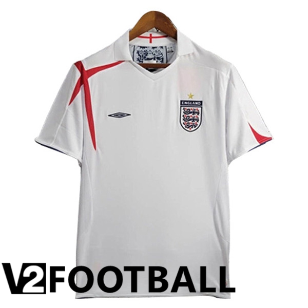 England Retro Home Soccer Shirt 2005