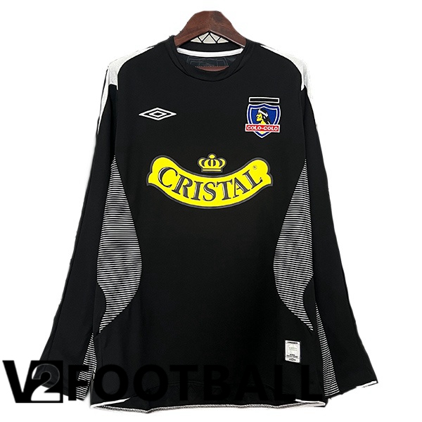 Colo-Colo Retro Away Soccer Shirt Long Sleeve Black 2006