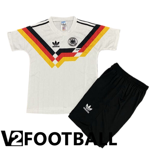 Germany Retro Kids Home Soccer Shirt 1990