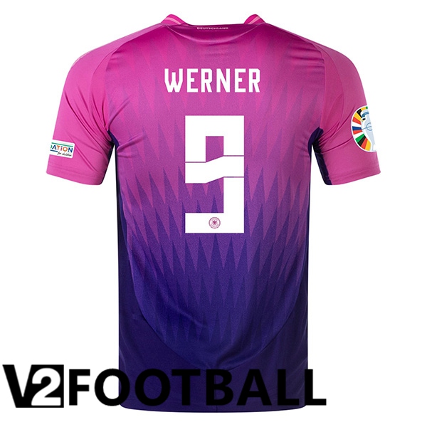 Germany (WERNER 9) Away Soccer Shirt UEFA Euro 2024