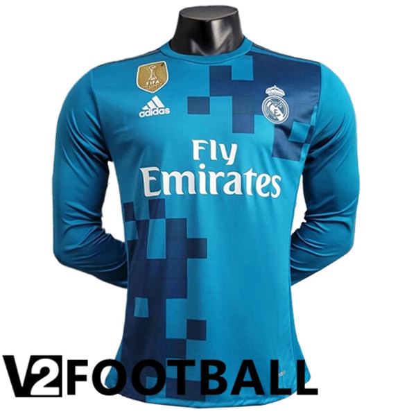 Real Madrid Retro Away Soccer Shirt 2 Long sleeve 2017/2018