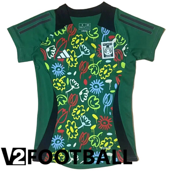 Tigres UANL Women Soccer Shirt Special Edition Green 2024/2025