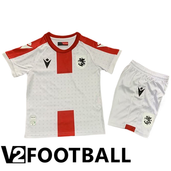 Georgia Kids Home Soccer Shirt UEFA Euro 2024