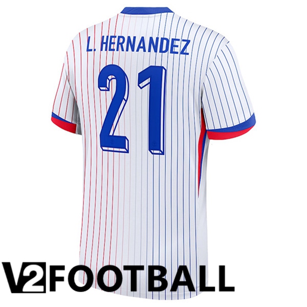 France (L.HERNANDEZ 21) Away Soccer Shirt 2024/2025