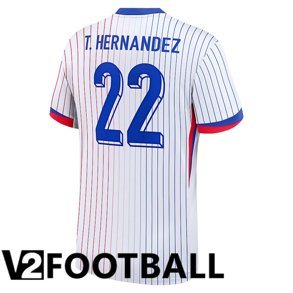 France (T.HERNANDEZ 22) Away Soccer Shirt 2024/2025