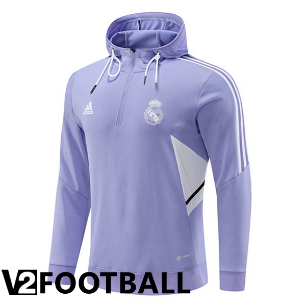 Real Madrid Training Sweatshirt Hoodie Purple 2022/2023