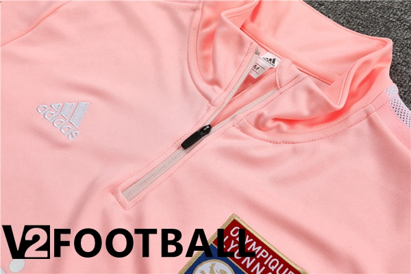 Olympique Lyon Training Tracksuit Pink 2022/2023