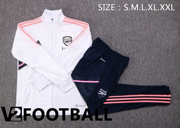 Arsenal Training Jacket Suit White 2022/2023