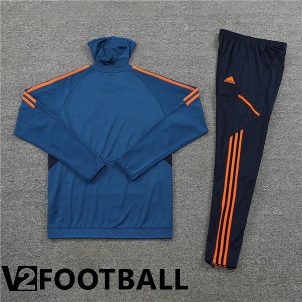 Manchester United High collar Training Tracksuit Blue 2022/2023