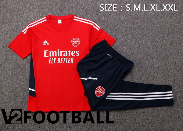 Arsenal Training T Shirt + Pants Red 2022/2023