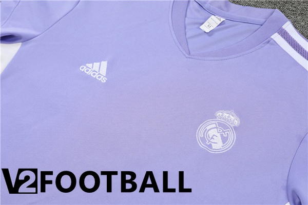 Real Madrid Training T Shirt + Shorts Purple 2022/2023