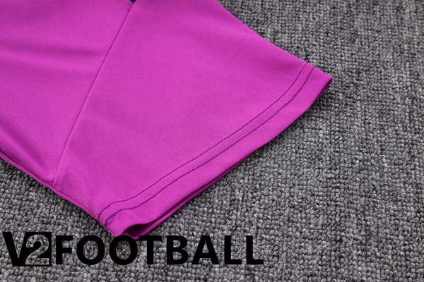 Real Madrid Training T Shirt + Shorts Purple 2022/2023