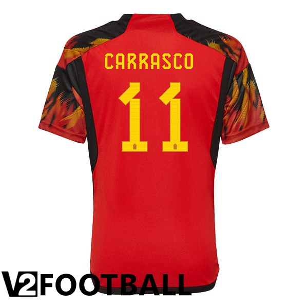 Belgium (CARRASCO 11) Home Shirts Red World Cup 2022
