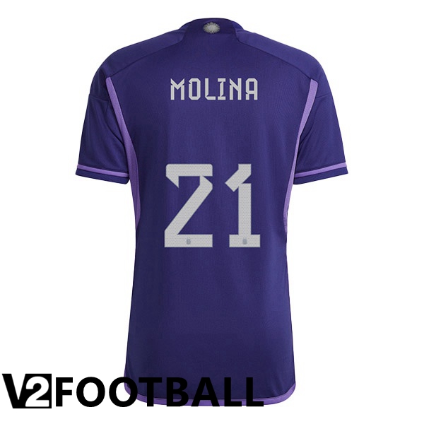 Argentina (MOLINA 21) Away Shirts Purple World Cup 2022