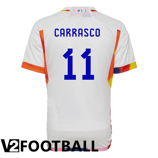 Belgium (CARRASCO 11) Away Shirts White 2023/2023