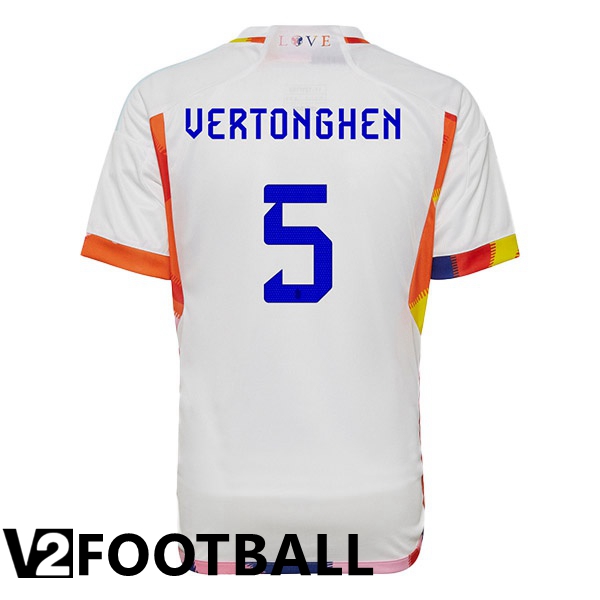 Belgium (GreenONGHEN 5) Away Shirts White 2023/2023