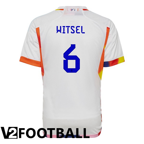 Belgium (WITSEL 6) Away Shirts White 2023/2023