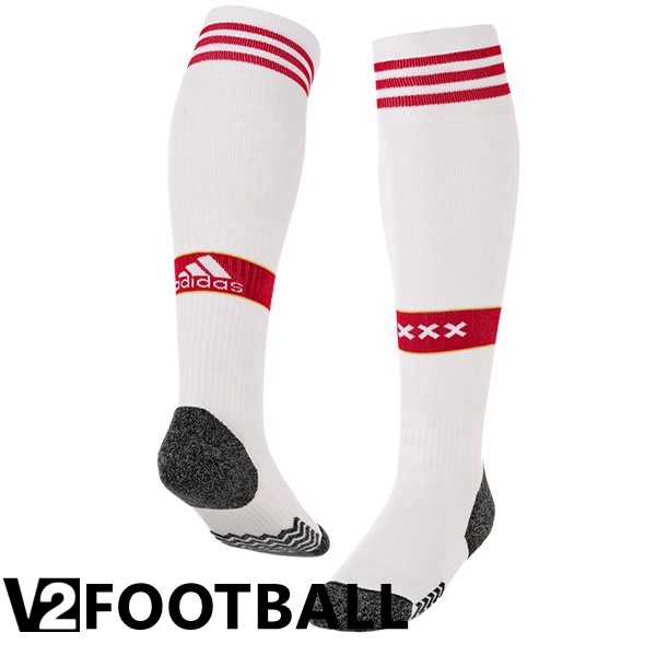 AFC Ajax Soccer Socks Home White Red 2022/2023